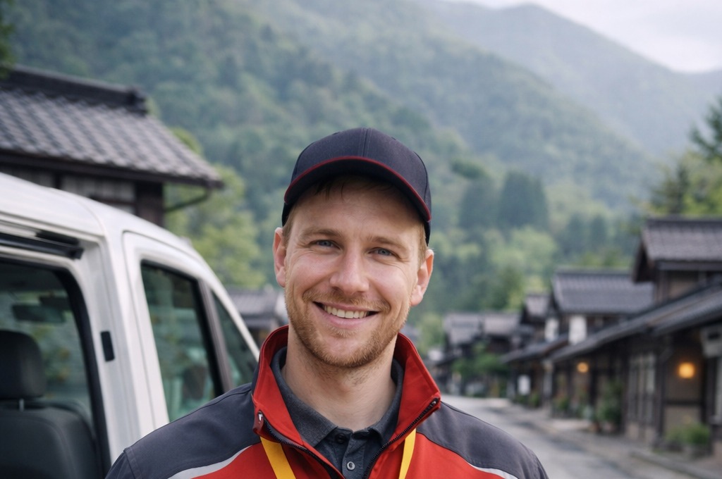 ドイツ人配送ドライバー