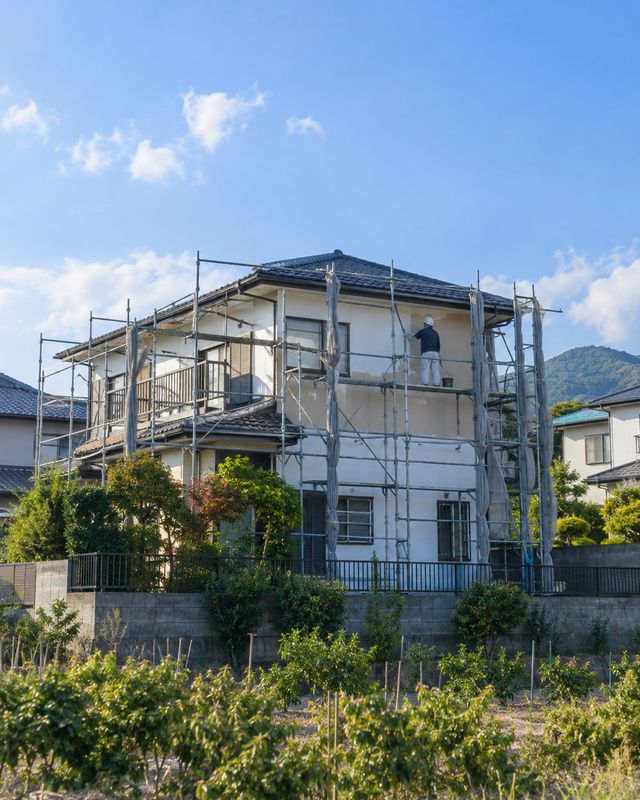 外壁塗装の現場